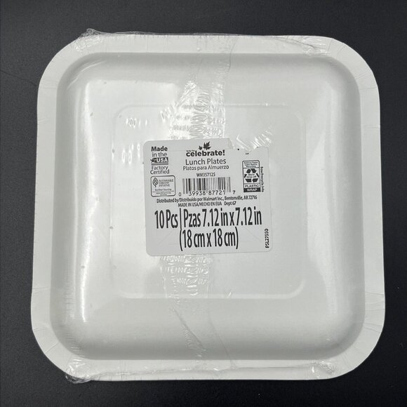 10 Pass The Pie Pumpkin 7x7 Square Paper Lunch Plates Fall Autumn Thanksgiving - Picture 2 of 3